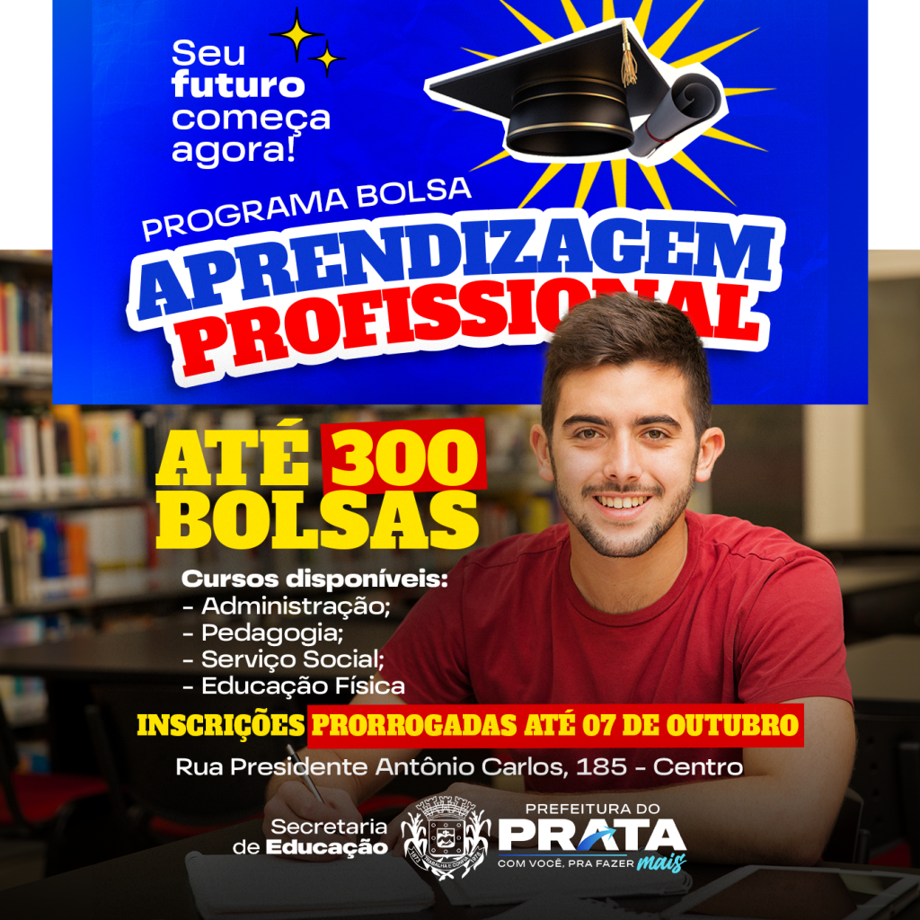 Programa Social Bolsa Aprendizagem Profissional – Inscrições Abertas